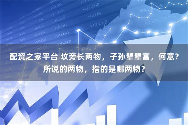 配资之家平台 坟旁长两物，子孙辈辈富，何意？所说的两物，指的是哪两物？