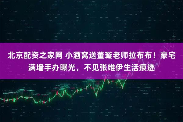 北京配资之家网 小酒窝送董璇老师拉布布！豪宅满墙手办曝光，不见张维伊生活痕迹